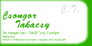 csongor takacsy business card